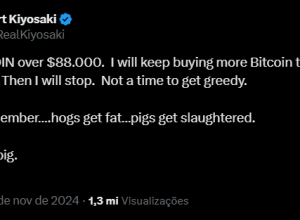 “Vou parar de comprar bitcoin quando atingir este preço”, diz Robert Kiyosaki